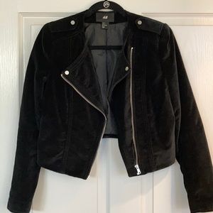 Black velvet jacket